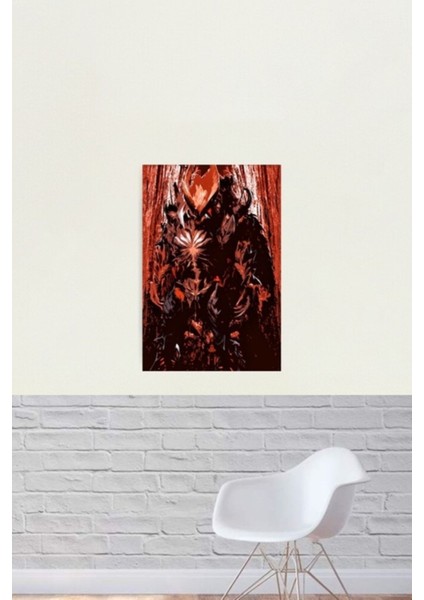 Kırmızı Yüce Iblis Tablo Ahşap Poster Dekoratif fiyatları