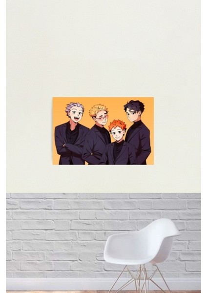 Haikyuu Msby Siyah Çakallar 1/4 Tablo Ahşap Poster Dekoratif fiyatları