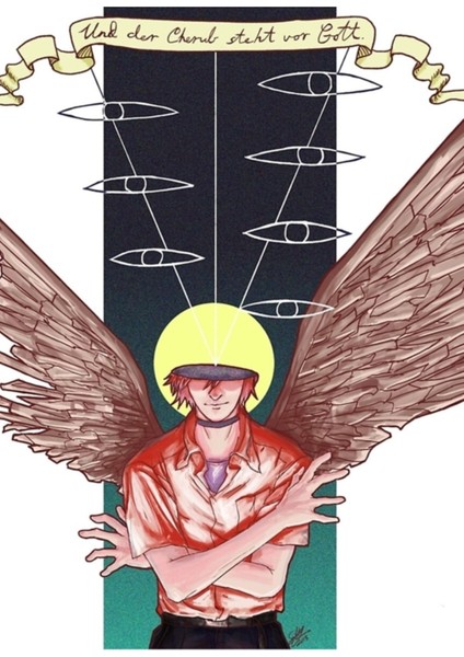 Neon Genesis Evangelion: Kaworu Nagisa- Tebris Tablo Ahşap Poster Dekoratif