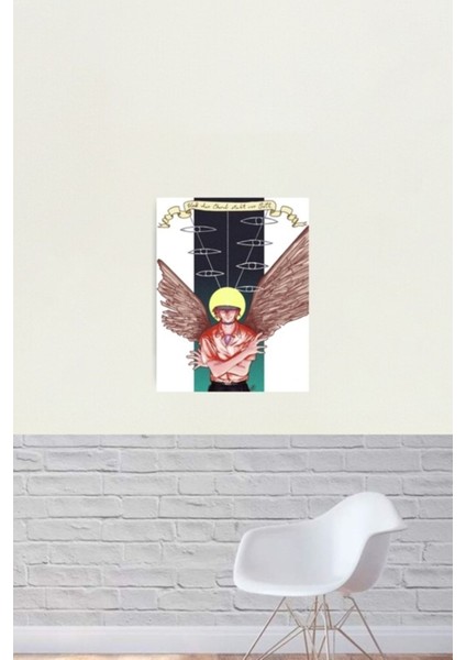 Neon Genesis Evangelion: Kaworu Nagisa- Tebris Tablo Ahşap Poster Dekoratif