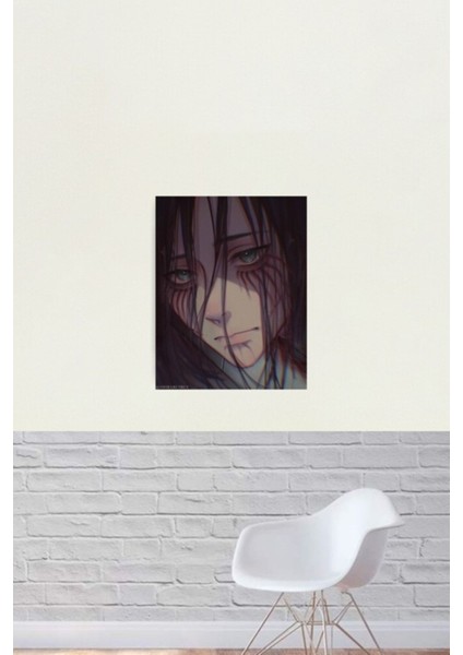 Eren Jaeger Titan Titan Saldırısı Tablo Ahşap Poster Dekoratif