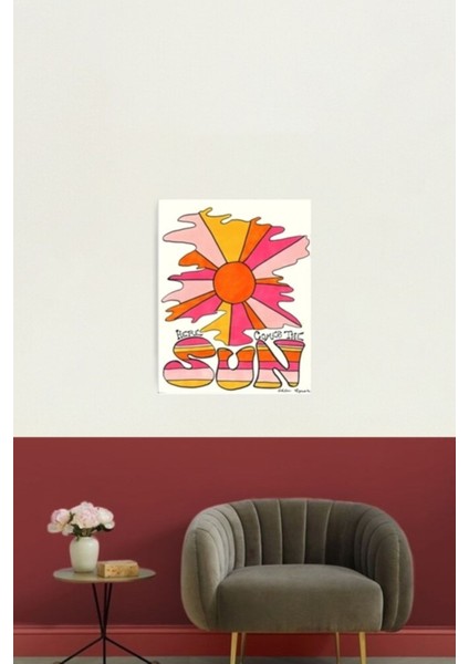 Işte Güneş Geliyor Tablo Ahşap Poster Dekoratif