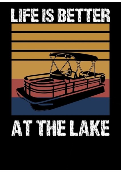 Hayat Gölde Daha Iyi Tablo Ahşap Poster Dekoratif