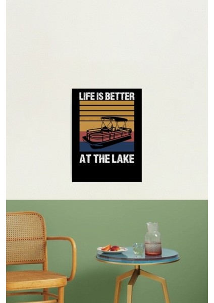 Hayat Gölde Daha Iyi Tablo Ahşap Poster Dekoratif fiyatları