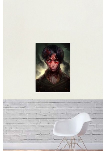 Levi Ackerman Tablo Ahşap Poster Dekoratif