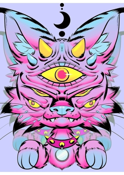 Canavar Bobcat Yavru Kedi Tablo Ahşap Poster Dekoratif