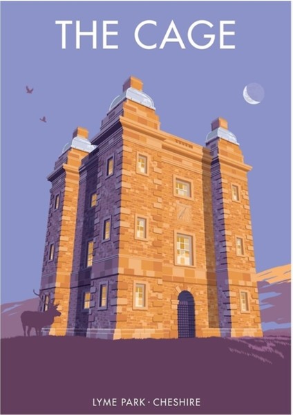Kafes, Lyme Parkı, Cheshire Tablo Ahşap Poster Dekoratif