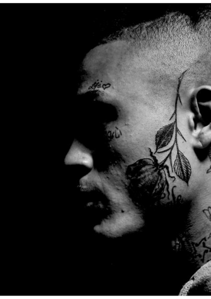 Lilskies Çiçek Dövmesi Tablo Ahşap Poster Dekoratif