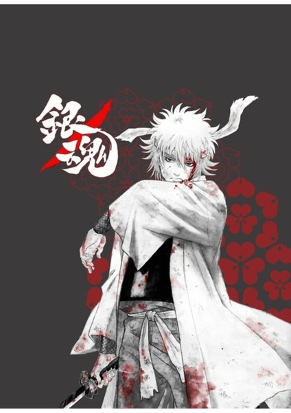Gintoki'nin Bushido'su - Gintama Tablo Ahşap Poster Dekoratif