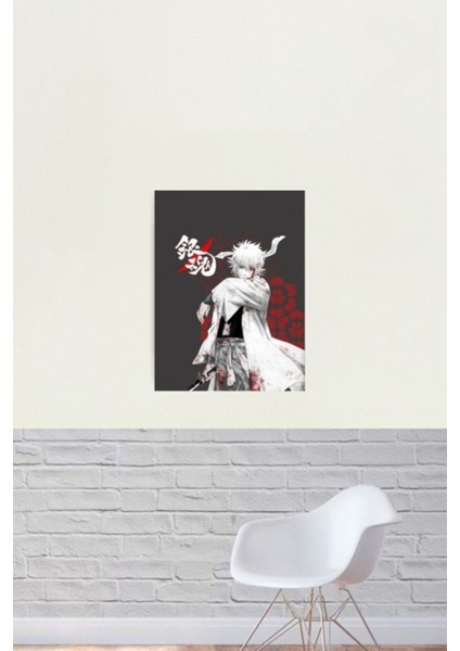 Gintoki'nin Bushido'su - Gintama Tablo Ahşap Poster Dekoratif