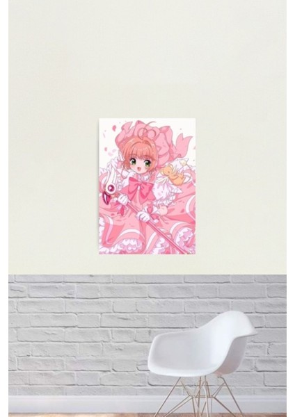 Cardcaptor Sakura Kiraz Çiçeği Büyülü Kız Tablo Ahşap Poster Dekoratif fiyatları