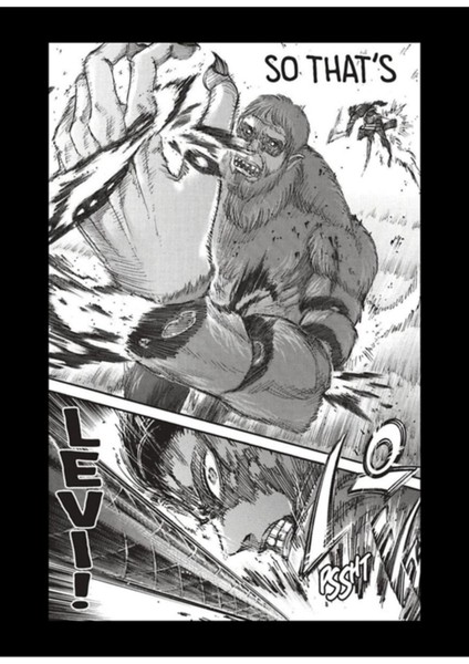 Beast Titan Manga Panel Tablo Ahşap Poster Dekoratif