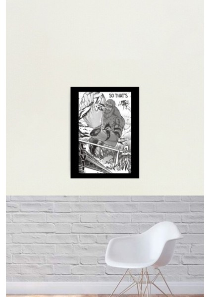 Beast Titan Manga Panel Tablo Ahşap Poster Dekoratif