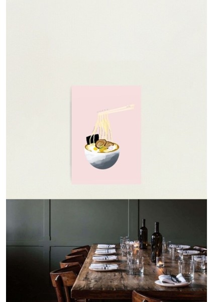 Lomber Pleksus Ramen Tablo Ahşap Poster Dekoratif