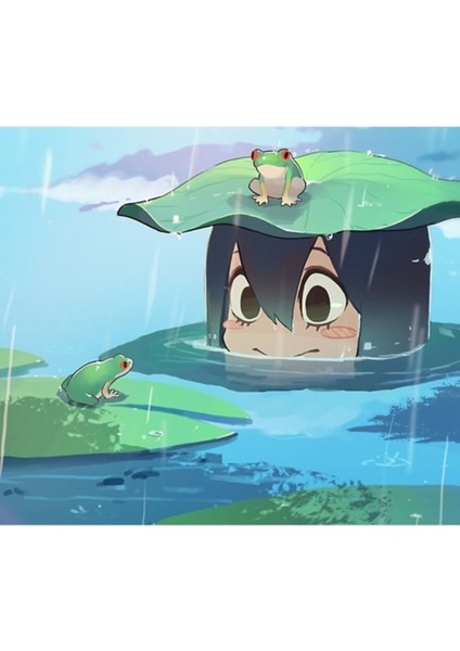 Tsuyu Ürpertici Tablo Ahşap Poster Dekoratif