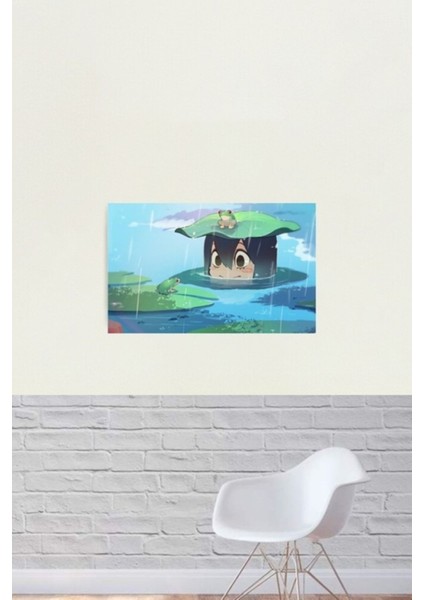 Tsuyu Ürpertici Tablo Ahşap Poster Dekoratif