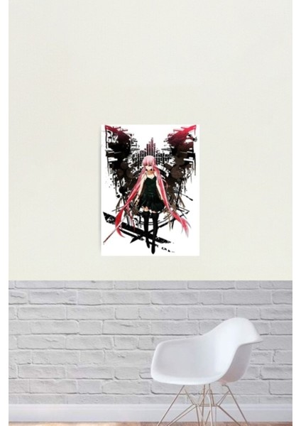 Gasai Yuno Anime Future Desolation Anime Tablo Ahşap Poster Dekoratif