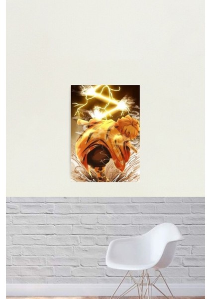 Demon Slayer - Kimetsu No Yaiba - Zenitsu Tablo Ahşap Poster Dekoratif fiyatları