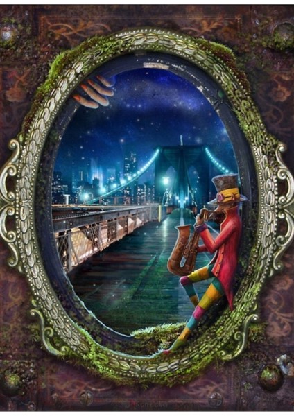 Brooklyn Bridge Tale Tablo Ahşap Poster Dekoratif