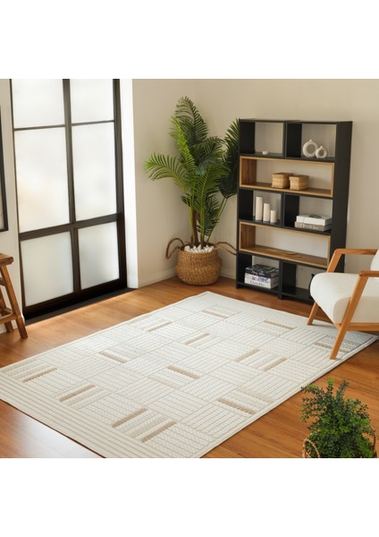 7/24 Sierra Malaga Kahve 160X230 cm Salon Mutfak Halısı Yolluk Kilim