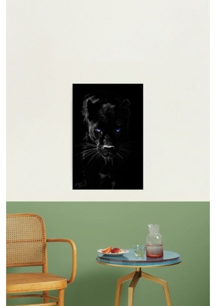 Kara Panter Tablo Ahşap Poster Dekoratif fiyatları