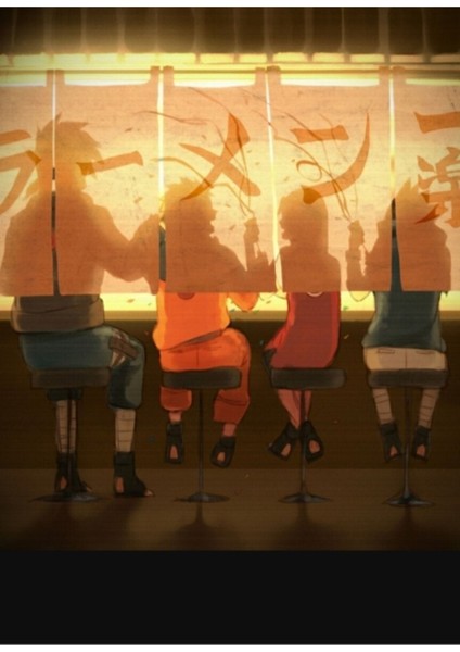 Ramen Ichiraku Tablo Ahşap Poster Dekoratif