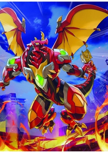Bakugan Tablo Ahşap Poster Dekoratif