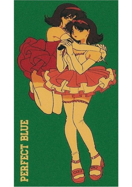 Y2K Anime Tablo Ahşap Poster Dekoratif