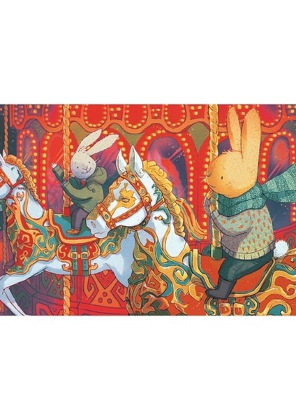 Panayır Alanındaki Tavşanlar Tablo Ahşap Poster Dekoratif