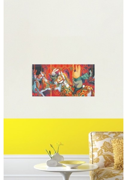 Panayır Alanındaki Tavşanlar Tablo Ahşap Poster Dekoratif fiyatları