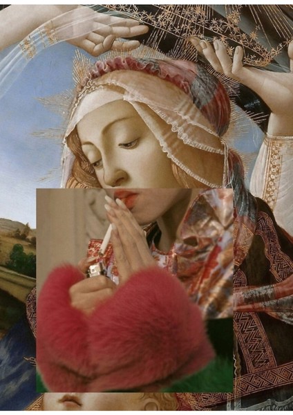 Madonna Tablo Ahşap Poster Dekoratif