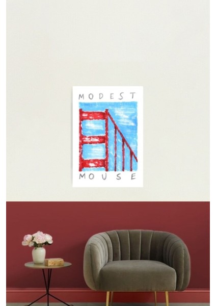 Mütevazı Fare Tablo Ahşap Poster Dekoratif