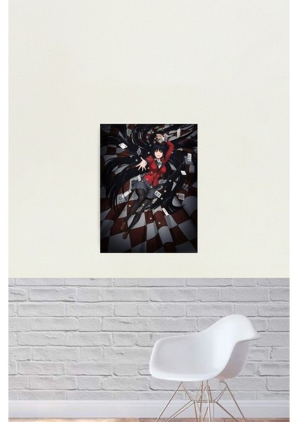 Yumeko Jabami Kumar Okulu, Kakegurui, Anime Manga Kız Tablo Ahşap Poster Dekoratif