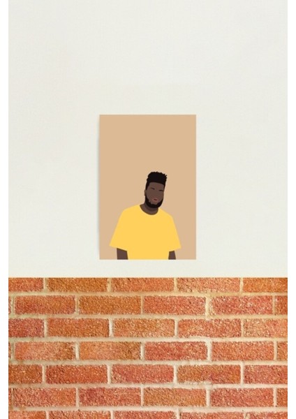 Halid Tablo Ahşap Poster Dekoratif KOD5690