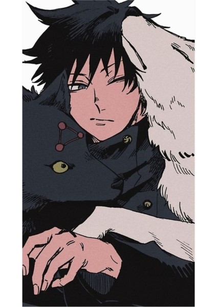 Megumi ve Kutsal Köpekleri - Jujutsu Kaisen Tablo Ahşap Poster Dekoratif