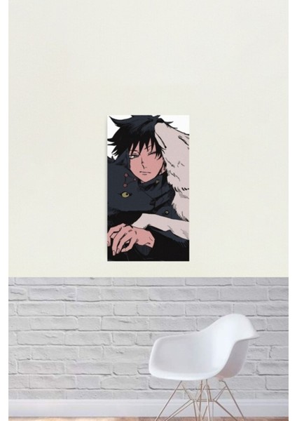 Megumi ve Kutsal Köpekleri - Jujutsu Kaisen Tablo Ahşap Poster Dekoratif fiyatları