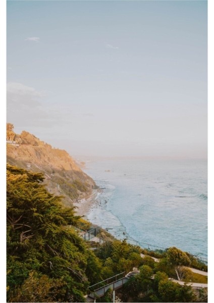 Malibu Sahili Ii / California Tablo Ahşap Poster Dekoratif