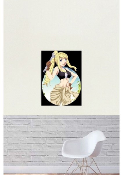 Winry Rockbell Fullmetal Alchemist Tablo Ahşap Poster Dekoratif
