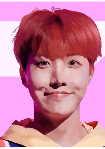 Bts Jhope Tablo Ahşap Poster Dekoratif KOD5020