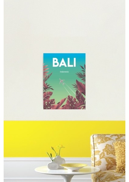Bali Seyahat Afiş Uçuş Endonezya Tablo Ahşap Poster Dekoratif fiyatları