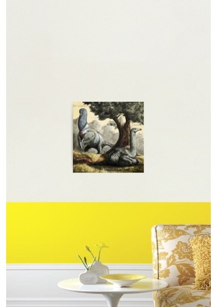 Therizinosaurus Cheliformis Tablo Ahşap Poster Dekoratif fiyatları