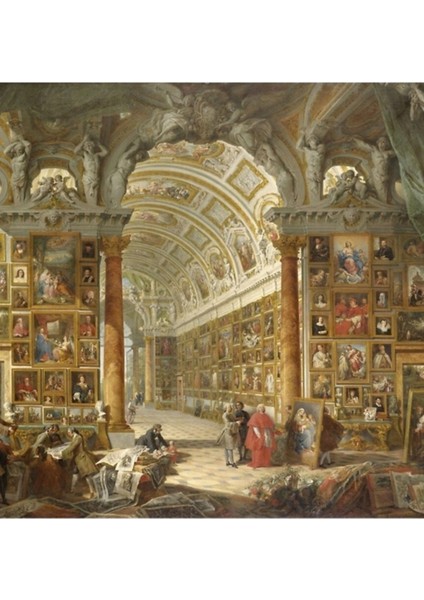 Giovanni Paolo Panini - Kardinal Silvio Valenti Gonzaga Tablo Ahşap Poster Dekoratif
