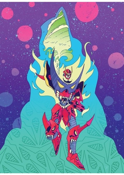 Tengen Toppa Gürren Lagann Tablo Ahşap Poster Dekoratif