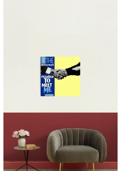 Benimle Tanıştığıma Memnun Oldum Tablo Ahşap Poster Dekoratif