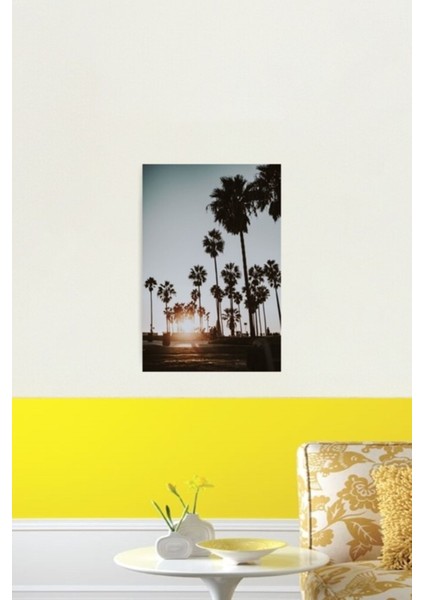 Palmiye Ağaçları Vi / Venedik Plajı, California Tablo Ahşap Poster Dekoratif fiyatları
