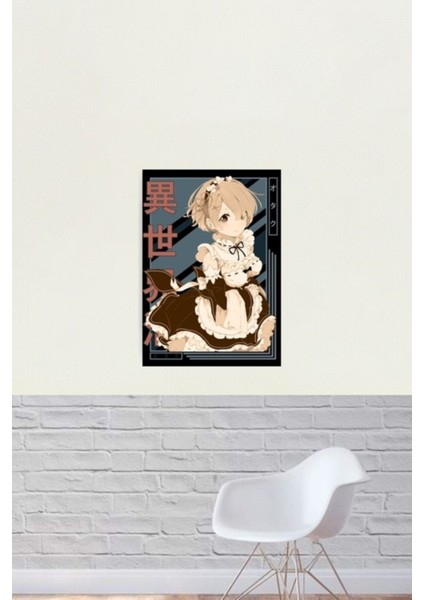 Rem Re Zero Başka Bir Dünyada Hayata Başlamak Re Zero Kara Hajimeru Isekai Tablo Ahşap Poster