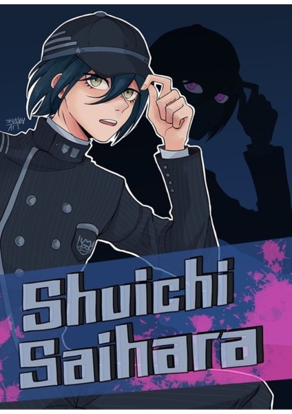 Shuichi Saihara Isimli Yazdır Danganronpa V3 Fanart Baskı Tablo Ahşap Poster Dekoratif