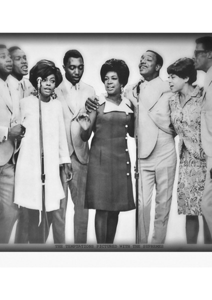 Motown Harmony Tablo Ahşap Poster Dekoratif