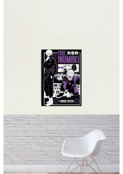 Inumaki Toge Jujutsu Kaisen Tablo Ahşap Poster Dekoratif fiyatları