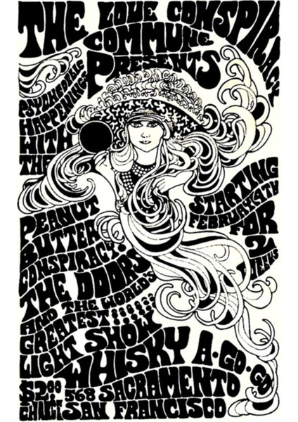 The Doors San Francisco Gig Poster Tablo Tablo Ahşap Poster Dekoratif